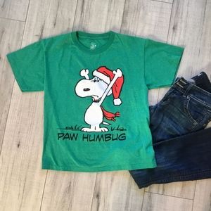 ✨Peanuts Paw humbug SZ M green shirt